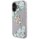2. Guess Grained Roses Big 4G Logo iPhone 16 Case - Purple