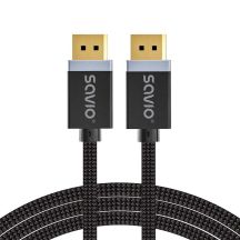 SAVIO CABLE DISPLAYPORT M - DISPLAYPORT M, V1.4, 3M, BLACK, CL-176