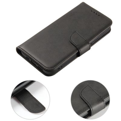 4. Magnet Case for Huawei Nova 12 Pro with flap and wallet - black