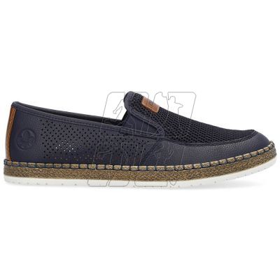 10. Comfortable leather shoes Rieker M RKR656, navy blue