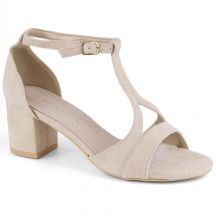 Potocki W WOL224B suede high-heeled sandals, beige