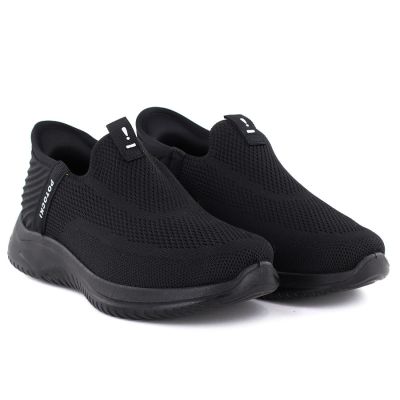4. Women's slip-on black sports shoes Potocki BK01312
