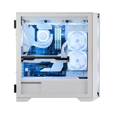 7. MODECOM HORIZON ARGB FLOW MIDI USB TYPE-C CASE WHITE