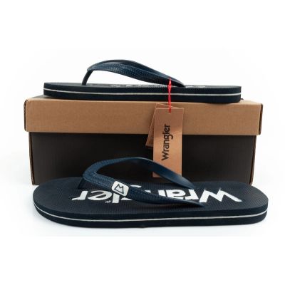 10. Wrangler men's slippers Cole Flipflop navy blue flip-flops