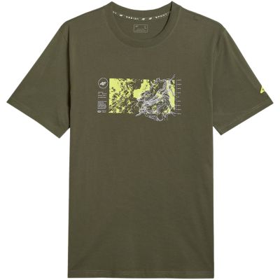 2. Men's T-shirt 4F M2823 khaki 4FWSS26TTSHM2823 43S