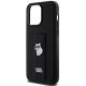 6. Karl Lagerfeld Gripstand Saffiano Choupette Pins case for iPhone 13 Pro Max - black