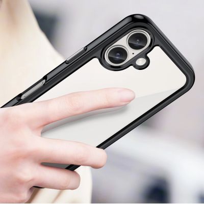 5. Outer Space Case with Gel Frame for iPhone 16 Plus - Black