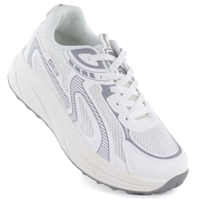 Women's white platform sneakers Big Star TT274325