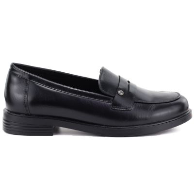 2. Women's loafers, black lords shoes, Potocki SZ12832
