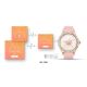 10. VELTORI VT360-1 Women's Smartwatch Pink Silicone Strap