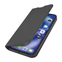SBS Wallet Smooth Case for iPhone 16e / 17e with Flip - Black
