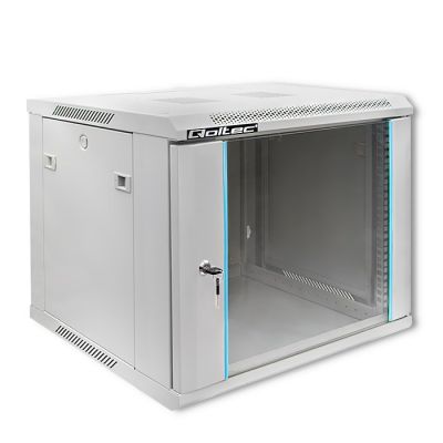 Qoltec RACK Cabinet 19" | 9U | 600 x 500 x 600 | Gray | Hanging