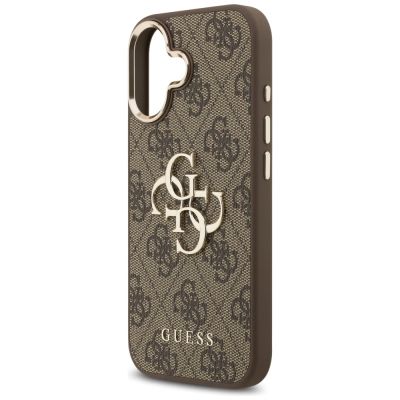 6. Guess 4G Big 4G Classic Logo Case for iPhone 17 - Brown and Gold