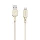 Dudao L7SL USB-A - Lightning 5A cable 1m - beige