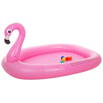 28. CHILDREN'S POOL PLAYGROUND FLAMINGO 213x123x78CM 57172