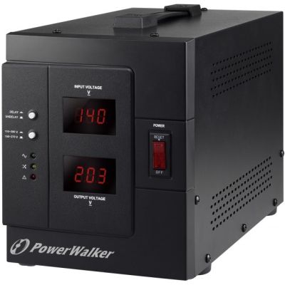 5. PowerWalker AVR 3000 SIV FR voltage regulator 1 x mains socket 110-280 V Black