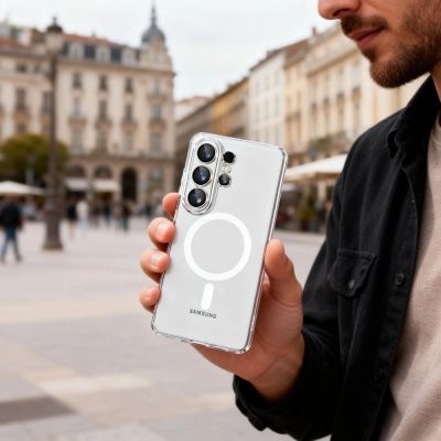 5. Tech-Protect FlexAir MagSafe Case for Samsung Galaxy S26 Ultra - Transparent