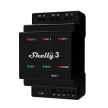 Shelly "Pro 3" Smart Switch WLAN & LAN Switching Drive 3 x 16 A