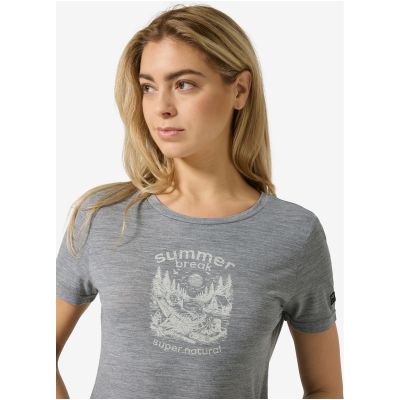 3. Women’s SUPER.NATURAL W Summer Break Tee, grey