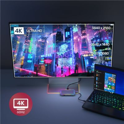 4. UNITEK HUB USB-C, HDMI 2.0, RJ45, 3.5MM, PD 100W