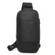 3. Wozinsky Premium Single Shoulder Anti-Theft City Backpack with Organizer and USB - Black