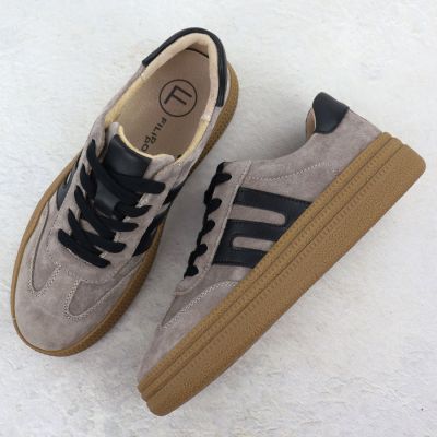 7. Filippo W DP7114 PAW642 Taupe Suede Low Shoes
