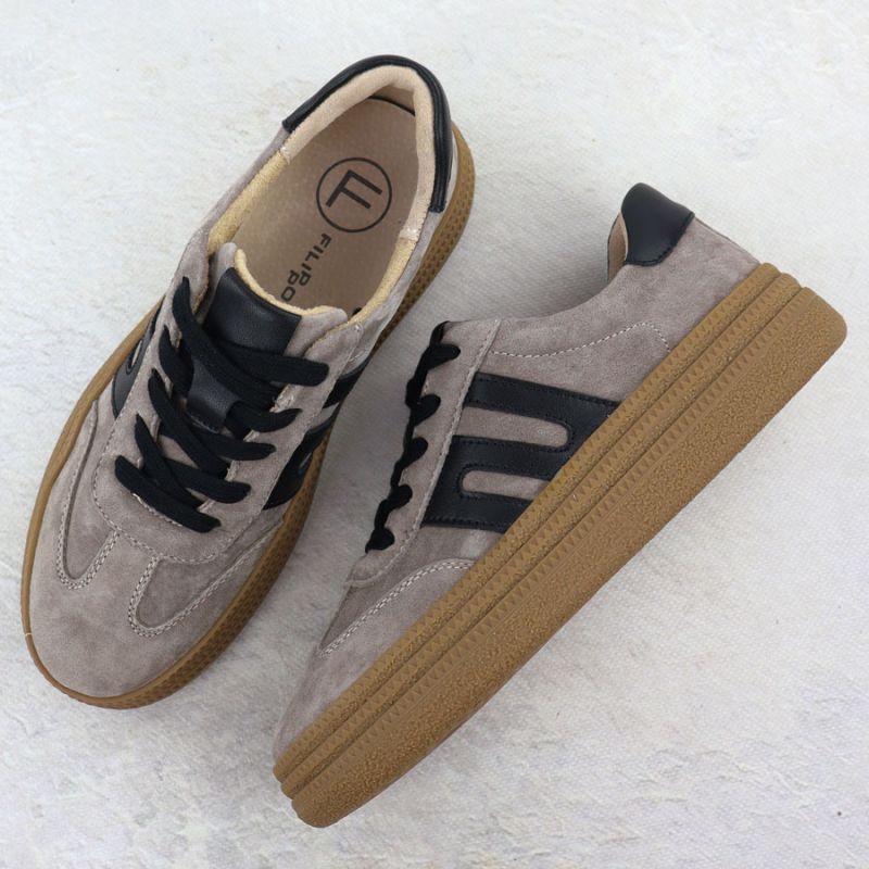 7. Filippo W DP7114 PAW642 Taupe Suede Low Shoes