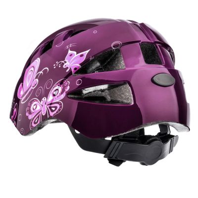 29. Meteor KS08 Pink Butterflies Bike Helmet 24900-24901