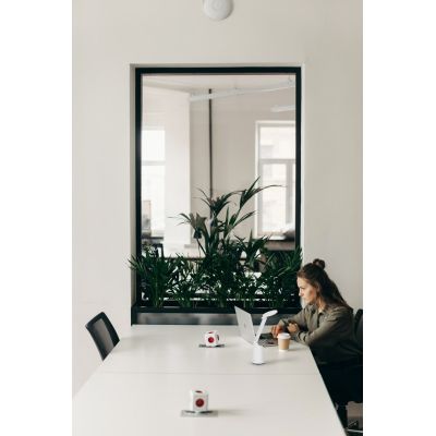 5. Modern LED desk lamp Activejet FUTURE white with built-in rechargeable battery