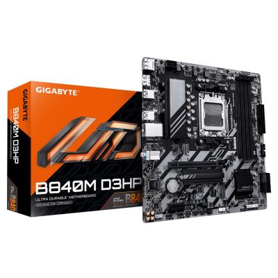 5. GIGABYTE B840M D3HP AMD B840 Motherboard Socket AM5 Micro ATX