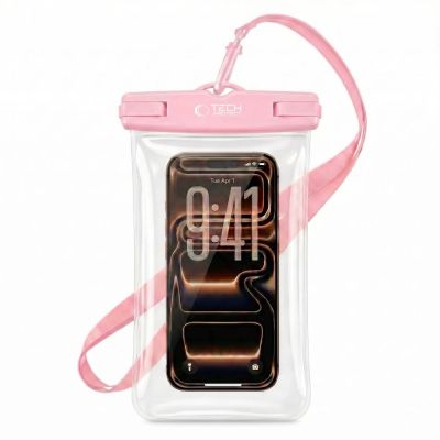 7. Tech-Protect Waterproof Case UWC7 waterproof for devices up to 6.9" - pink