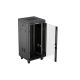 18. LANBERG FLOOR RACK CABINET 19" 24U 600X600 BLACK GLASS DOOR LCD (FLAT PACK) V2