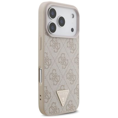 4. Guess 4G Strap Triangle Logo MagSafe Case for iPhone 17 Pro - Pink