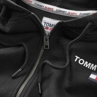 3. Tommy Hilfiger TJM Reg Entry Zip Hoodie Men's Black - DM0DM17783-BDS