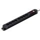 MACLEAN 8-OUTLET POWER STRIP WITH 1 SWITCH MCE11