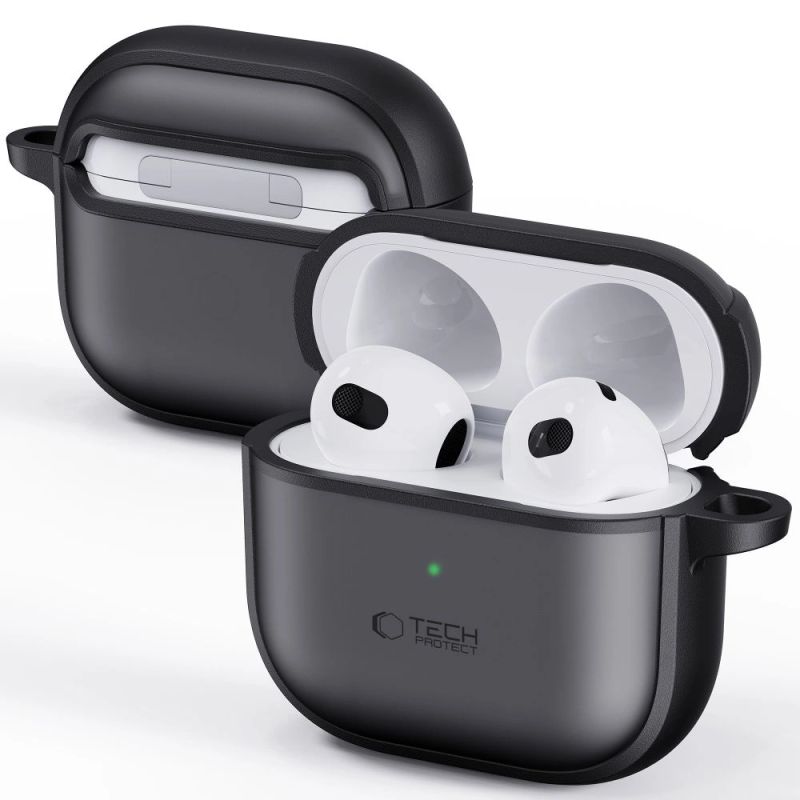 7. Tech-Protect Slim Hook Case for AirPods 4 - Black