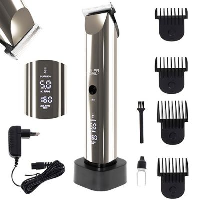 9. Adler AD 2834 Hair Clipper Silver