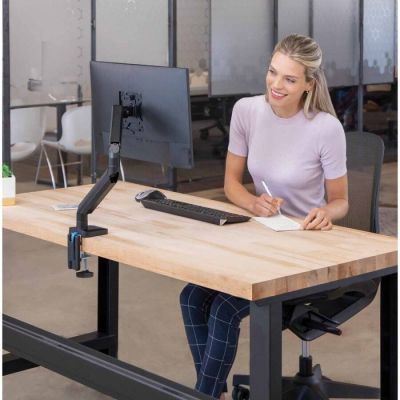 Fellowes Ergonomics Single Monitor Arm - Platinum Series, Black