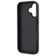 7. DKNY Texture Pattern Tonal Stripe iPhone 16 Case - Black