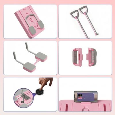 7. Extralink | Pilates Board | pink, reformer for abdominal exercises and push-ups