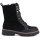 5. Women's suede ankle boots, black, M.Daszyński SA259-4
