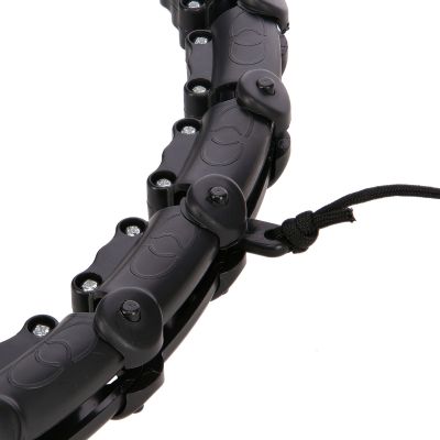 11. Hula Hop Set HHW11 BLACK with studs and weight + BR163 BLACK PLUS SIZE HMS belt