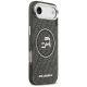 4. Karl Lagerfeld IML Glitter Karl & Choupette Heads Logo MagSafe iPhone Air Case - Black
