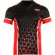 MASTERS "COMBAT JUNIOR" V-neck point-fighting shirt, black and red (WAKO APPROVED)