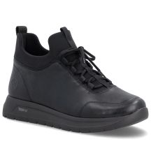 Women's leather insulated ankle boots black Remonte Rieker D2V06-35