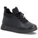 Women's leather insulated ankle boots black Remonte Rieker D2V06-35