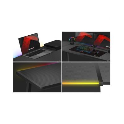 Huzaro Hero 6.0 Black RGB Gaming Desk