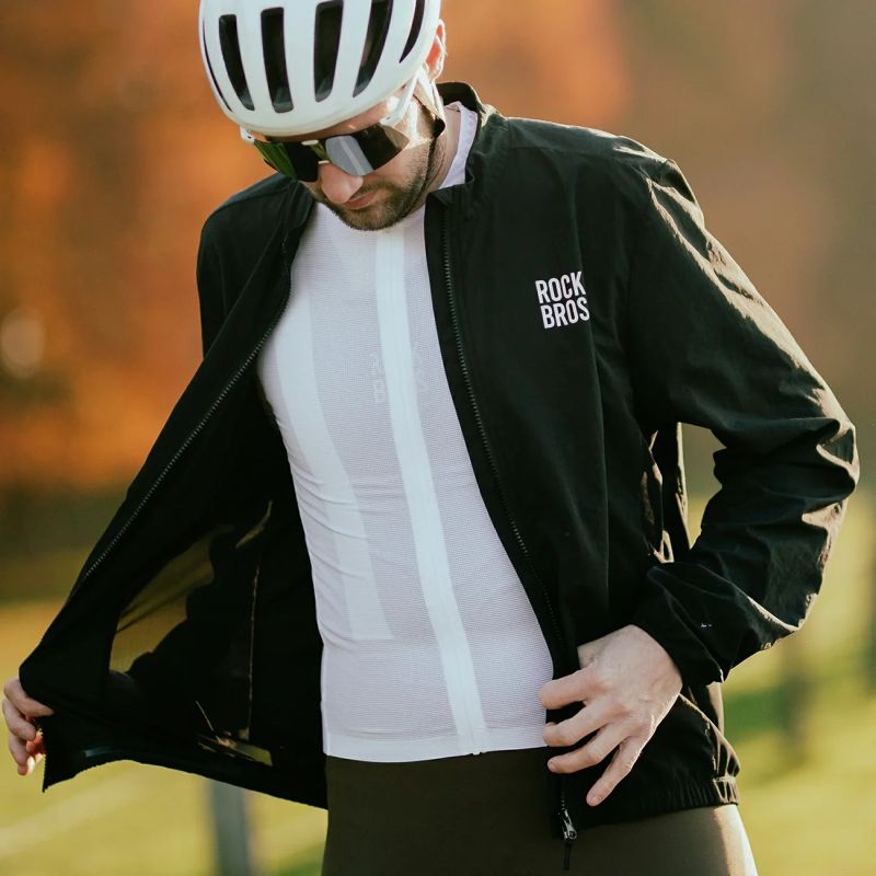 5. Rockbros YDCX008 Diamond Long Sleeve Cycling Jersey Size XXXL - White