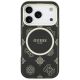 3. Guess IML Peony Dot MagSafe Case for iPhone 17 Pro - Black