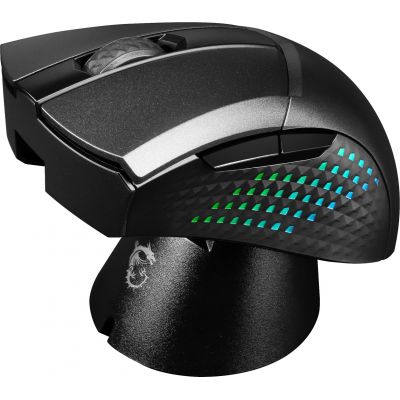 4. MSI CLUTCH GM51 LIGHTWEIGHT WIRELESS Gaming Mouse Right Side RF Wireless + Bluetooth + USB Type-C Optical 26000 DPI